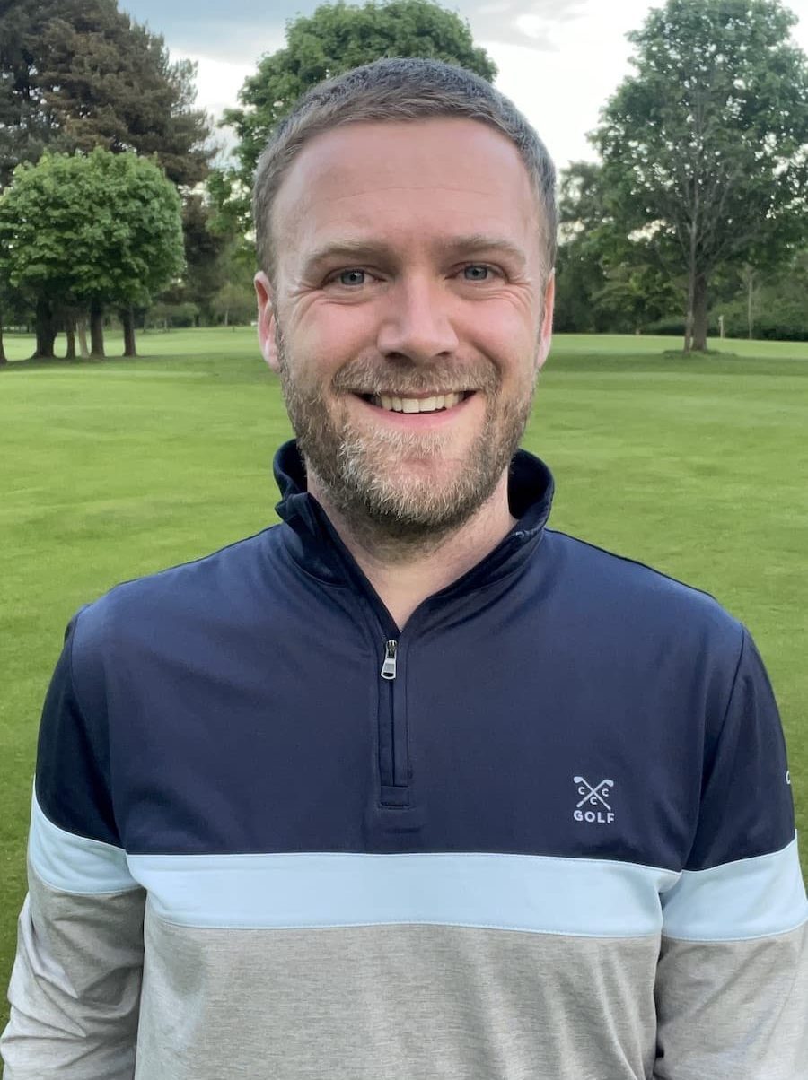 Photo of Andy on the golf course